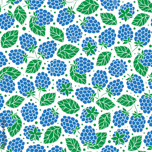 Seamless Pattern of Blackberry