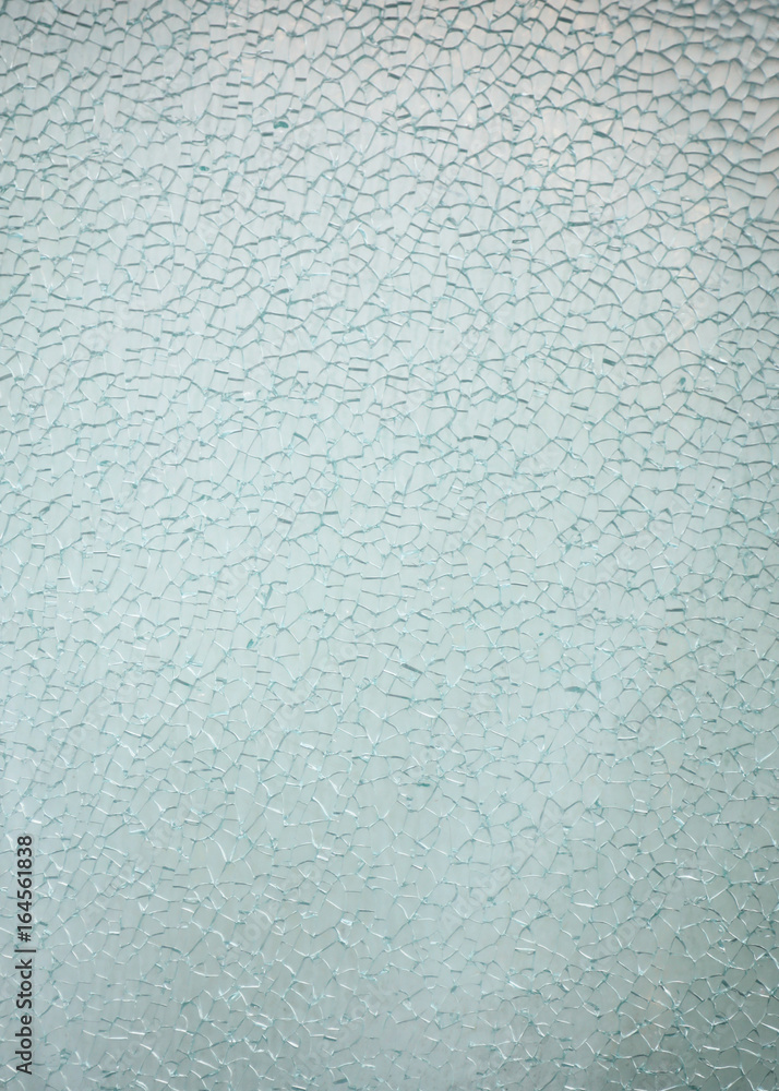 Obraz premium glass broken into small pieces