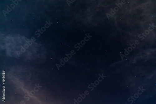 Night sky with stars space
