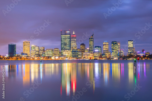 Downtown Perth skyline in Australia