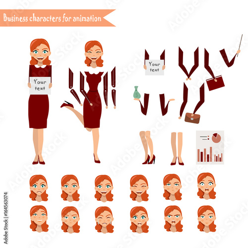 Business Woman for animation