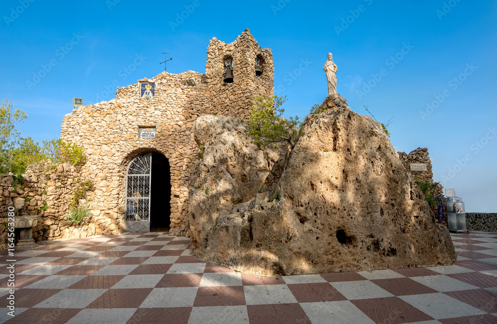 Chapel of Virgen de la Pena in Mijas. Malaga Province, Andalusia, Spain