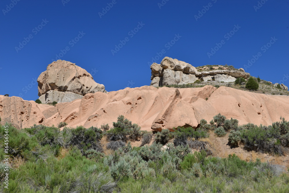 Rocks at Spring Valley National Park in Nevada.
