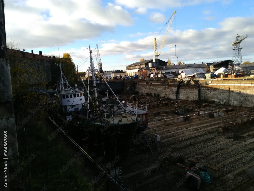 Fototapeta premium chantier naval finlande