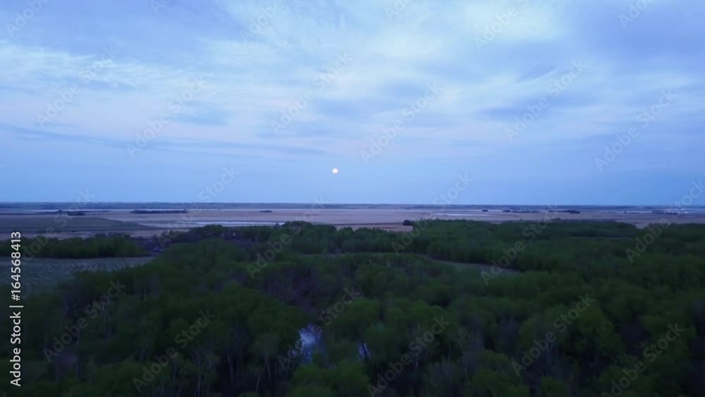 Moon on the horizon Moon on the horizon