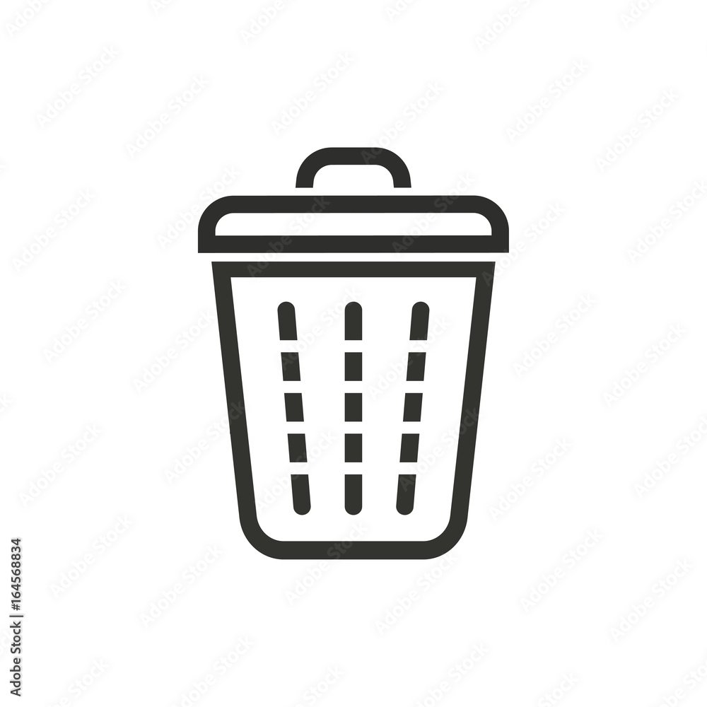 Bin - vector icon. Bin - vector icon.