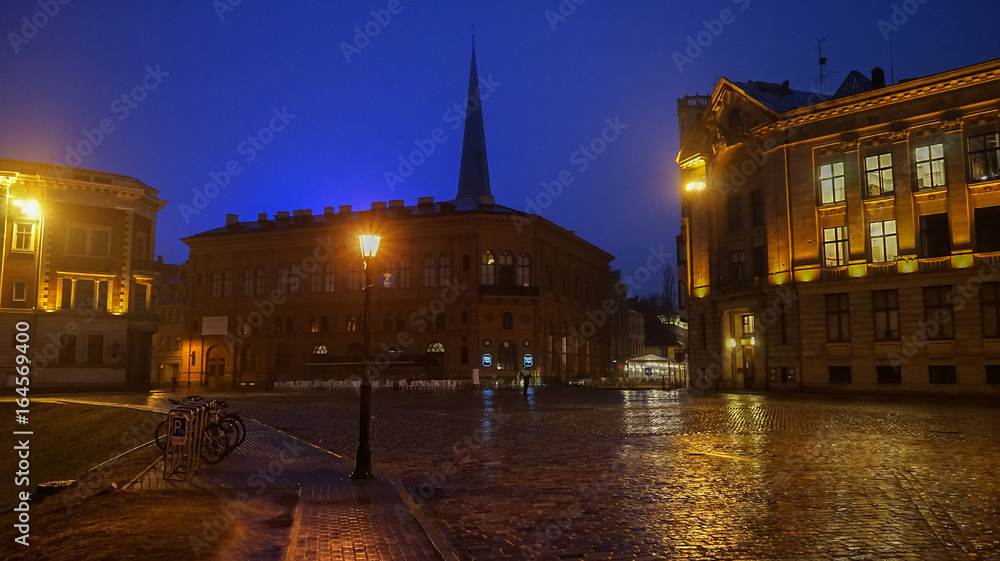 Europe  Latvia    Riga        Tourist places  Vacations  cityscape   Streets