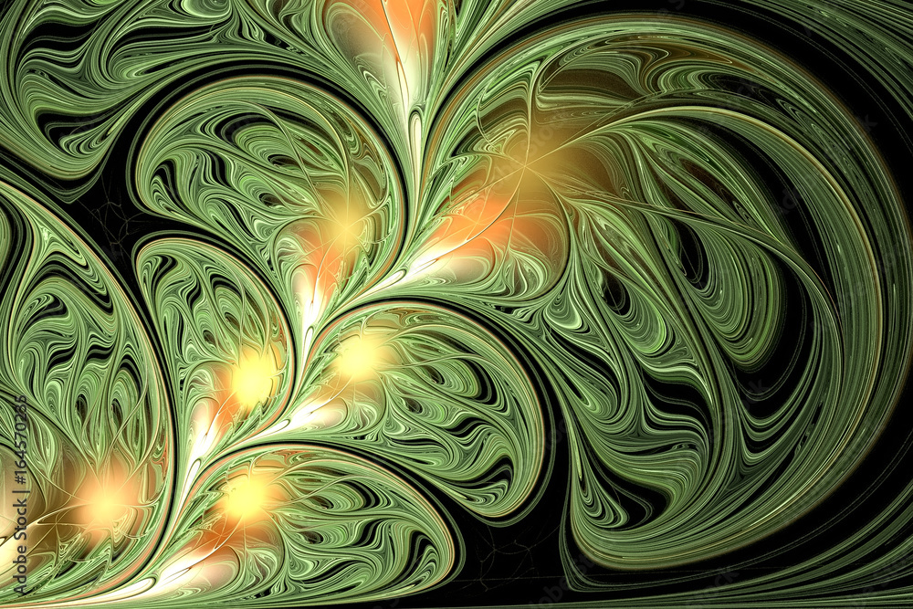 Abstract multicolored illustration on a dark background Abstract multicolored illustration on a dark background