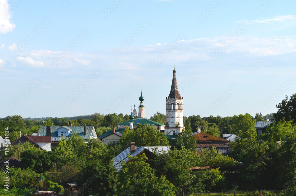 View of Suzdal on sunny day