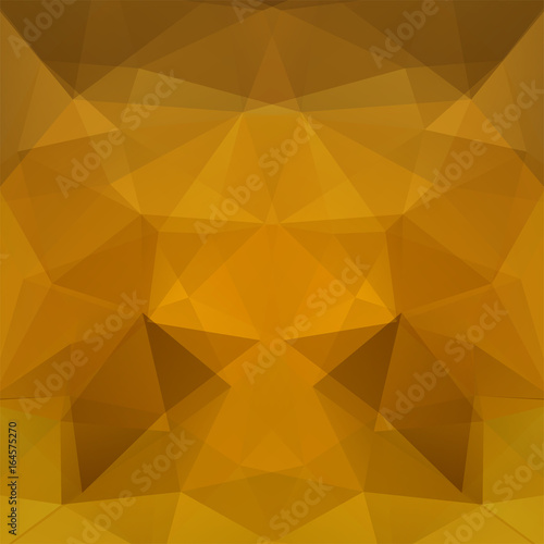 Abstract background consisting of beige  brown  yellow triangles. Geometric design for business presentations or web template banner flyer. Vector illustration