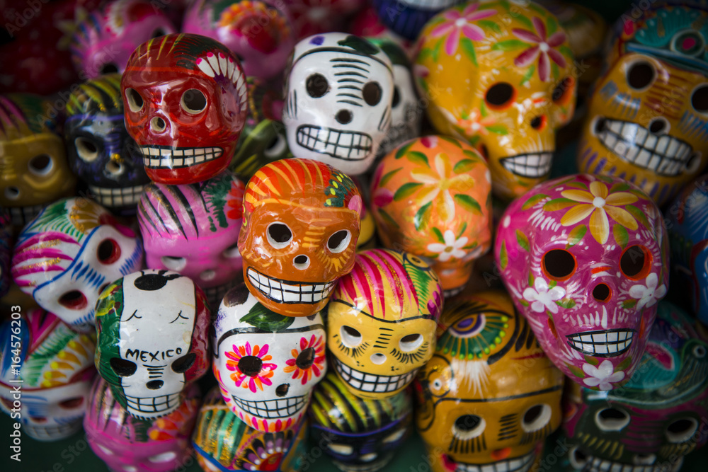 decorated skull Mexico