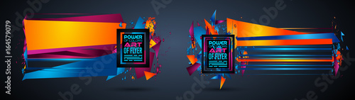Futuristic Frame Art Design with Abstract shapes and drops of colors behind Free Download Futuristic Frame Art Design with Abstract shapes and drops of colors behind - GFXLoad