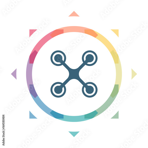 buntes Symbol - Quadrocopter