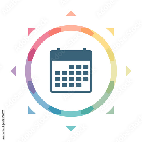 buntes Symbol - Kalender