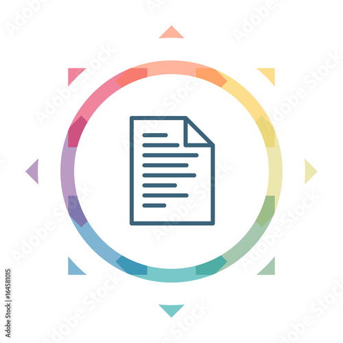 buntes Symbol - Dokument