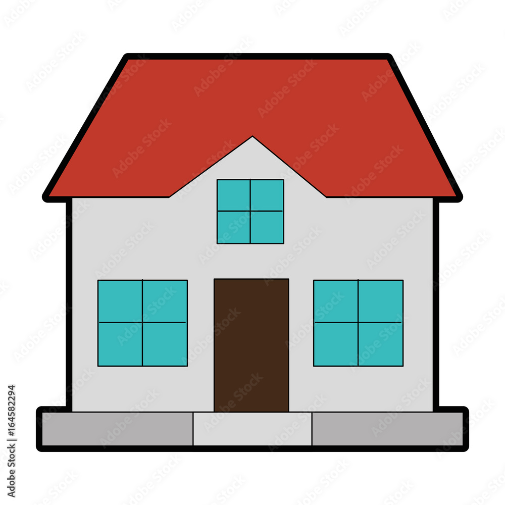 house icon over white background vector illustration house icon over white background vector illustration