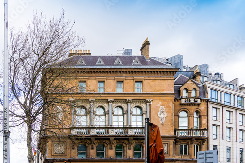 Photography Traditional antique city building in Dublin Ireland