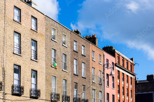 Photography Traditional antique city building in Dublin Ireland