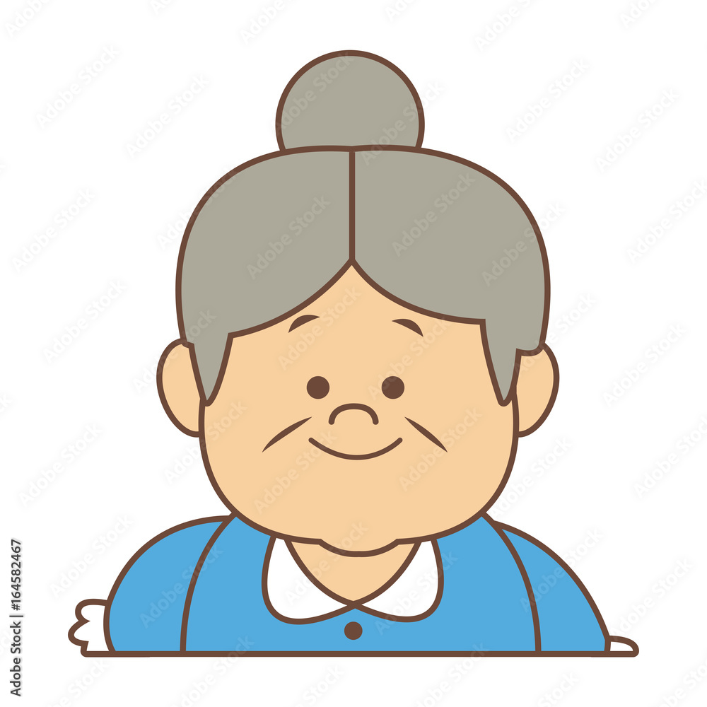 portrait of lovely grandmother old woman happy portrait of lovely grandmother old woman happy