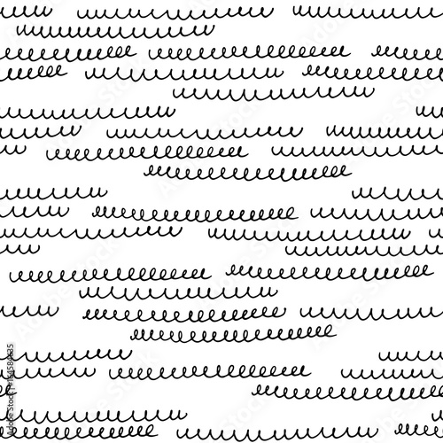 Seamless vector pattern with hand drawn scribble lines