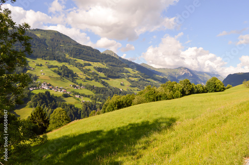 View of a valley and green hills © Demande Philippe