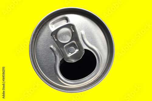 lemonade can in front colorful isolated photo