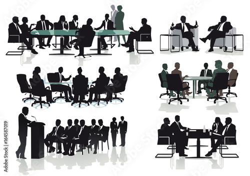 Business Meeting Diskussion, Illustration