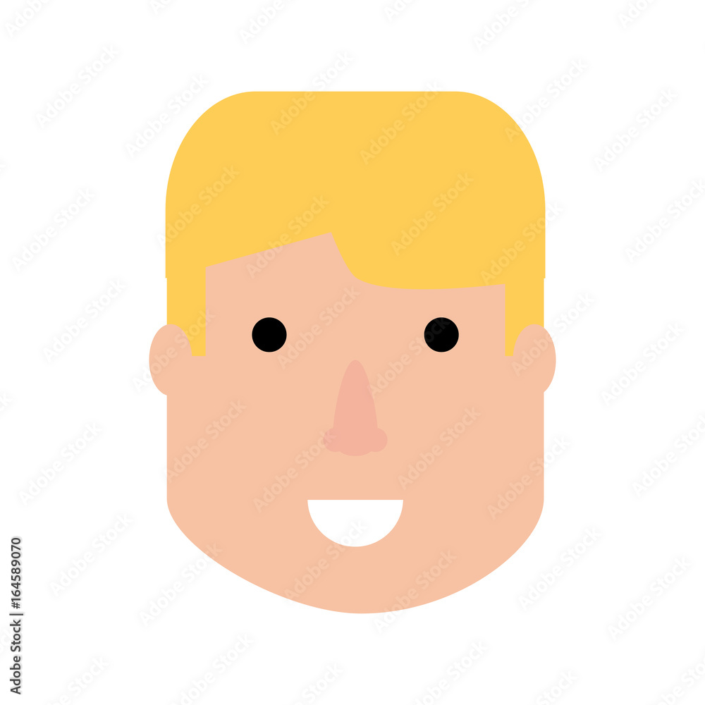 Man face cartoon