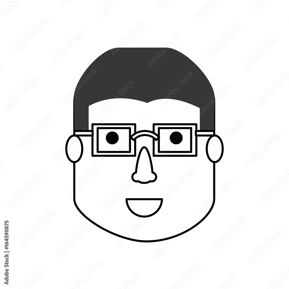 Man face cartoon Man face cartoon