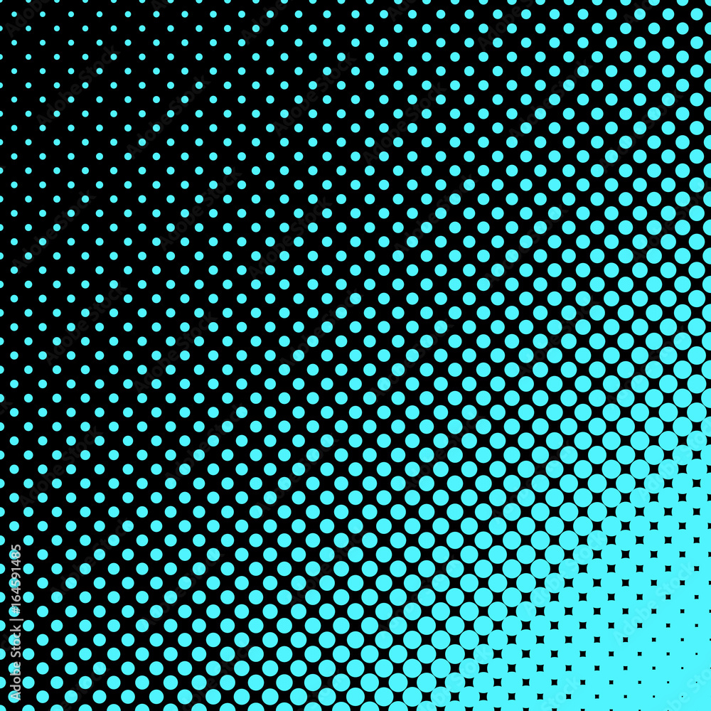 Plakat Geometric halftone dot pattern background - vector graphic design from circles
