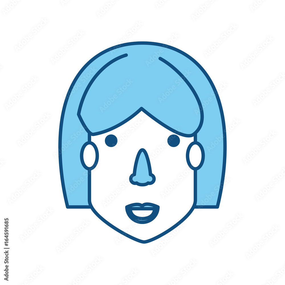 Woman face cartoon Woman face cartoon