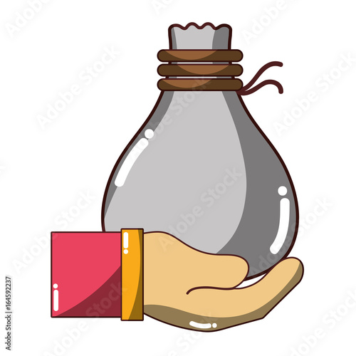 cloth bag to save things in the hand