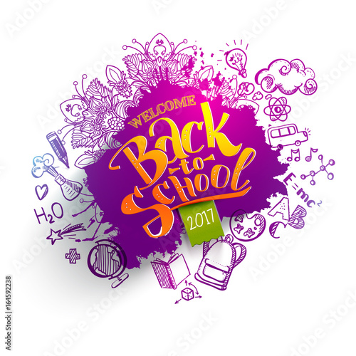 Back to school sale splash backdrop