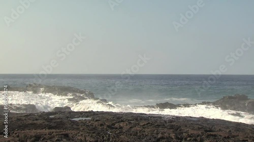 Ocean Waves Breaking On The Rocks