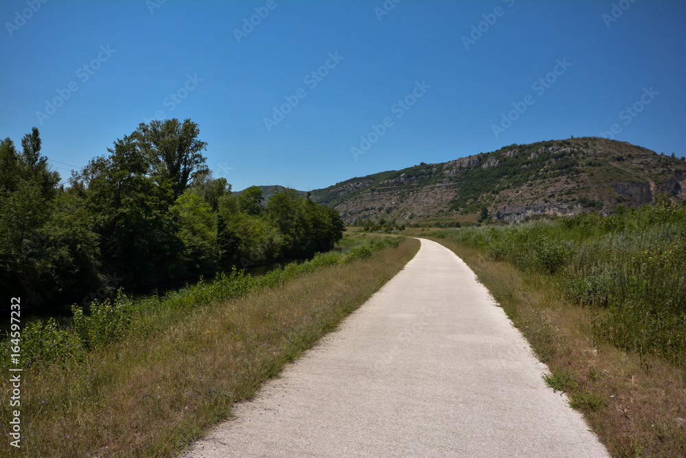 Radwanderweg Via Rhona in der Ardeche