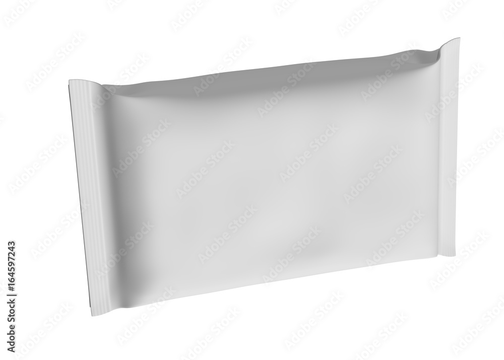 Wet wipes with shadow isolateted on white background Wet wipes with shadow isolateted on white background