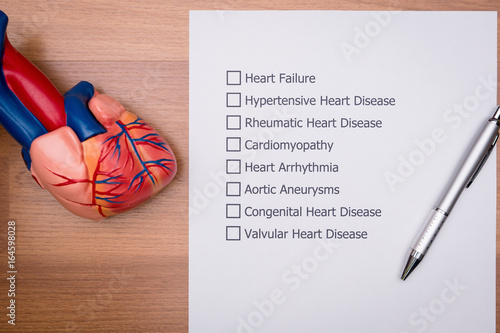 Doctor are diagnosing the disease in patient's heart. photo