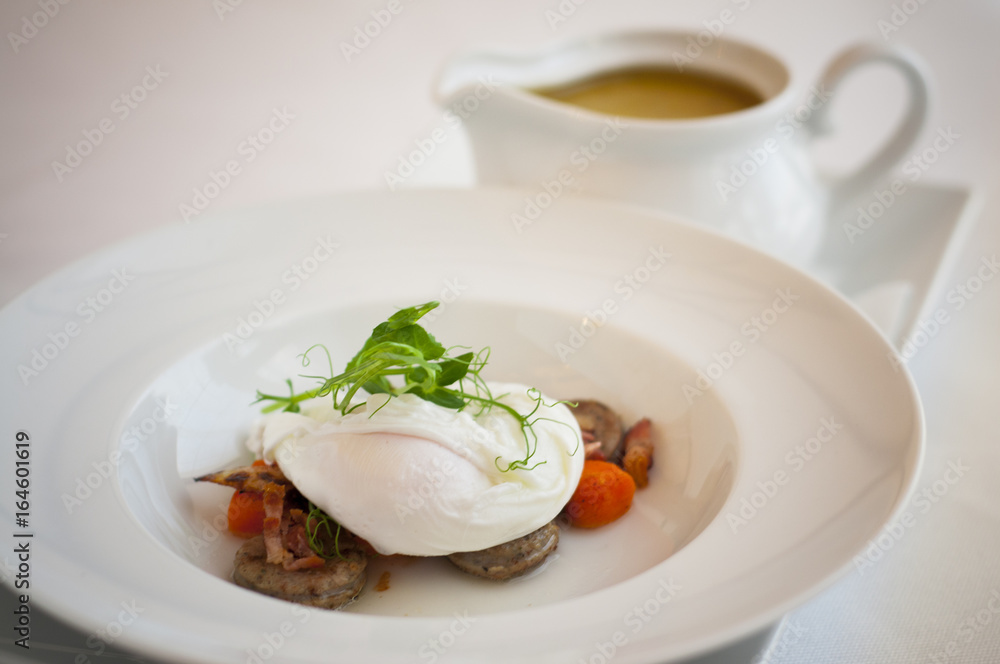 Polish sour soup with egg. Polish sour soup with egg.