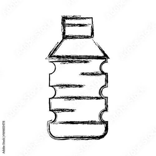 figure water plastic bottle to drink and healthy lifestyle