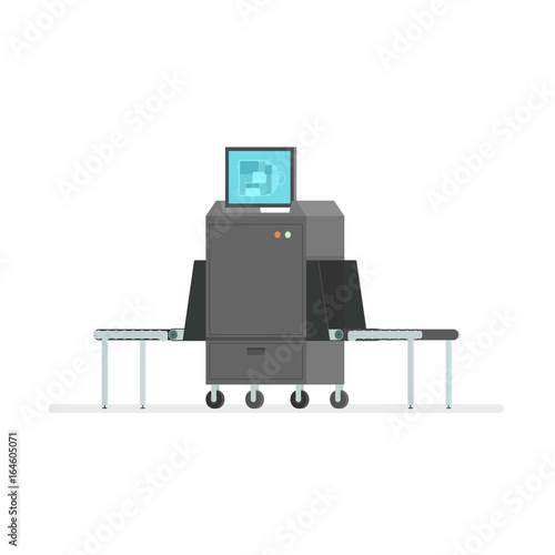 Airport baggage security scanner