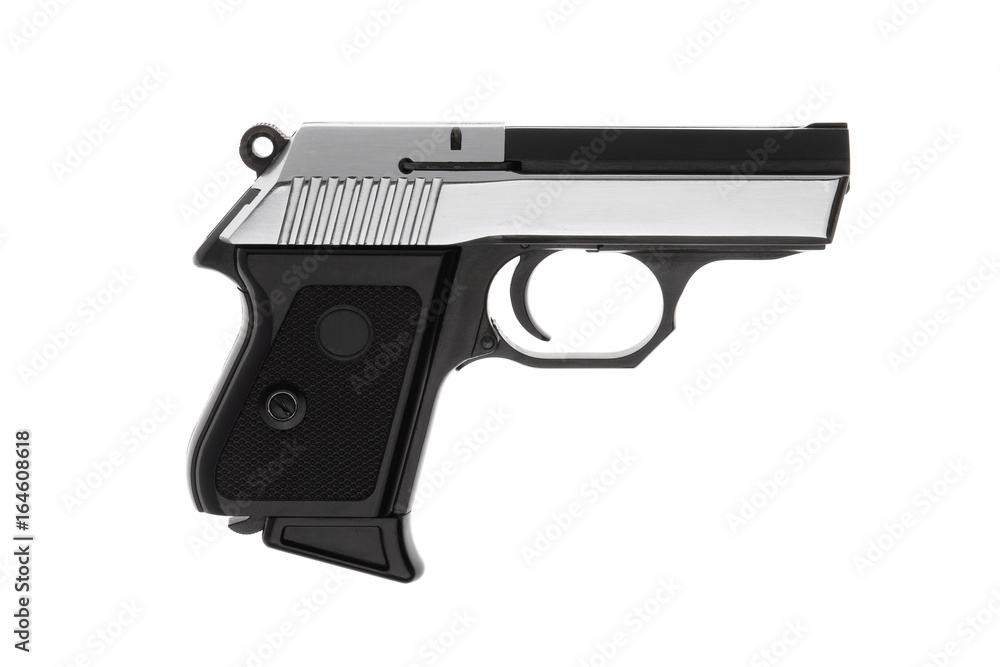 Pistol isolated on white