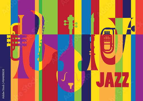 Wall Mural Jazz festival / Creative conceptual music festival vector