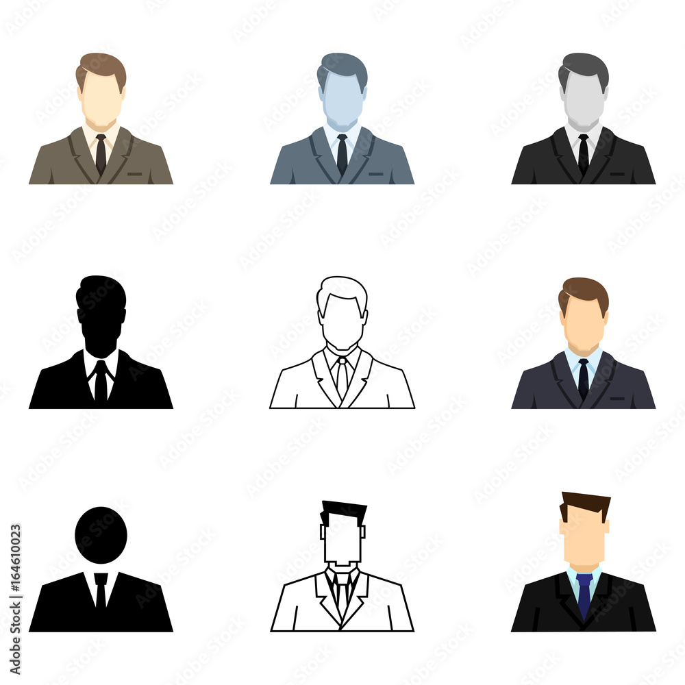 Vector Set of Businessman Icons. Vector Set of Businessman Icons.