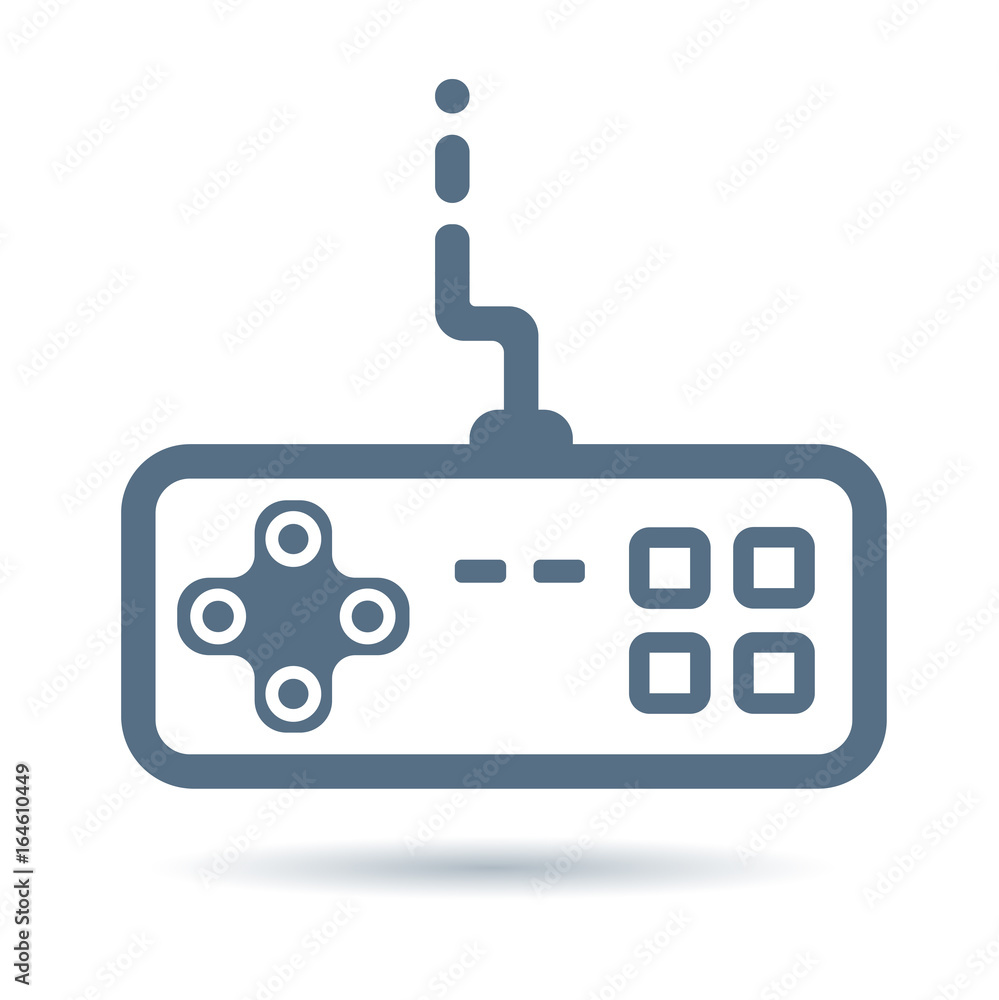 joystick linear vector icon joystick linear vector icon