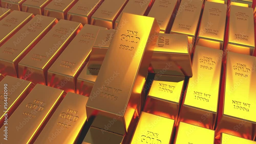 4k Gold bullion gold bars treasury wealth Ingot luxury finance goods trading,3D animation of stacked gold bars. 4k Gold bullion gold bars treasury wealth Ingot luxury finance goods trading,3D animation of stacked gold bars.