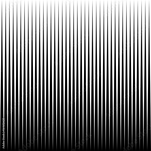 Vector lines seamless horizontal repeat pattern. Black and white background