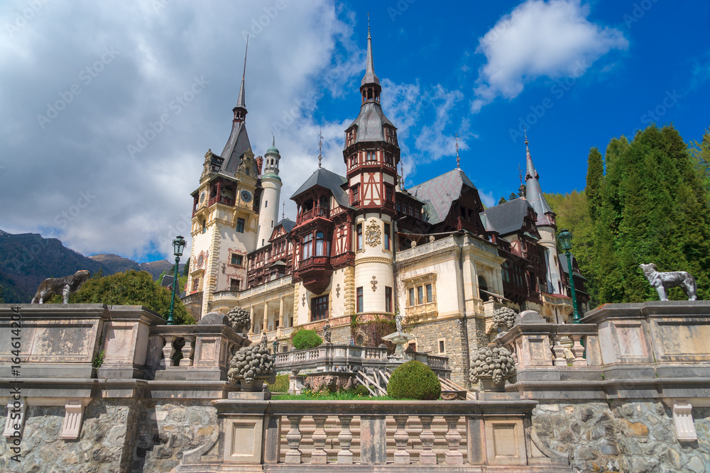 Peles Castle in Sinaia, Romania