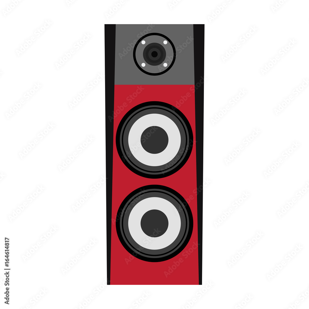 Isolated speaker on a white background, Vector illustration Isolated speaker on a white background, Vector illustration