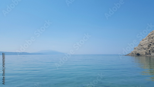 Beautiful Micros Aselinos beach on Skiathos island in Greece, summer day in June © bluelela