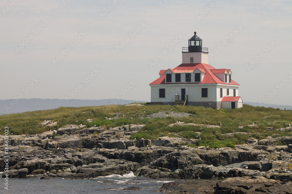 Egg Rock Light Station in Frenchman Bay, Maine